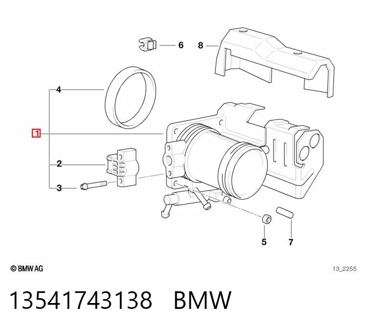 Przepustnica, komplet do BMW 5  E34