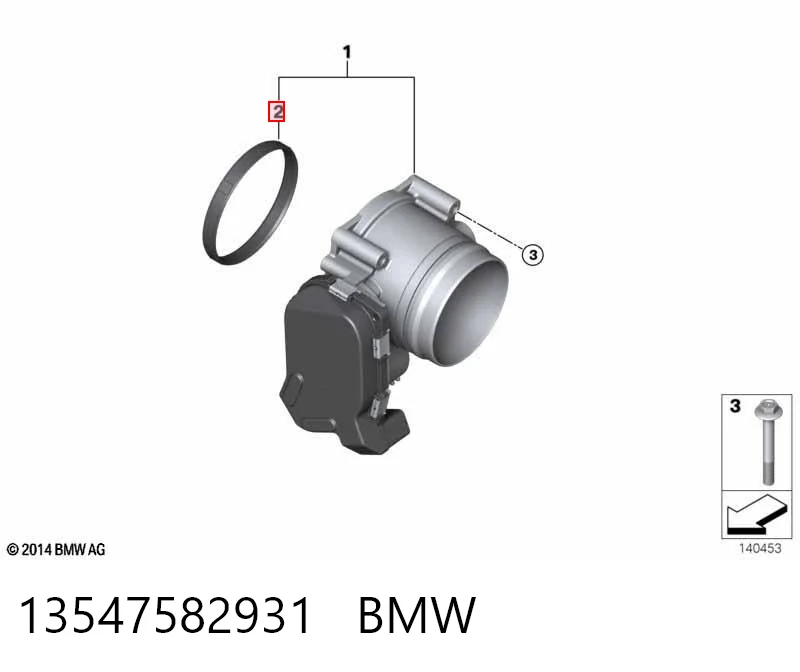 13547582931 BMW Uszczelka przepustnicy