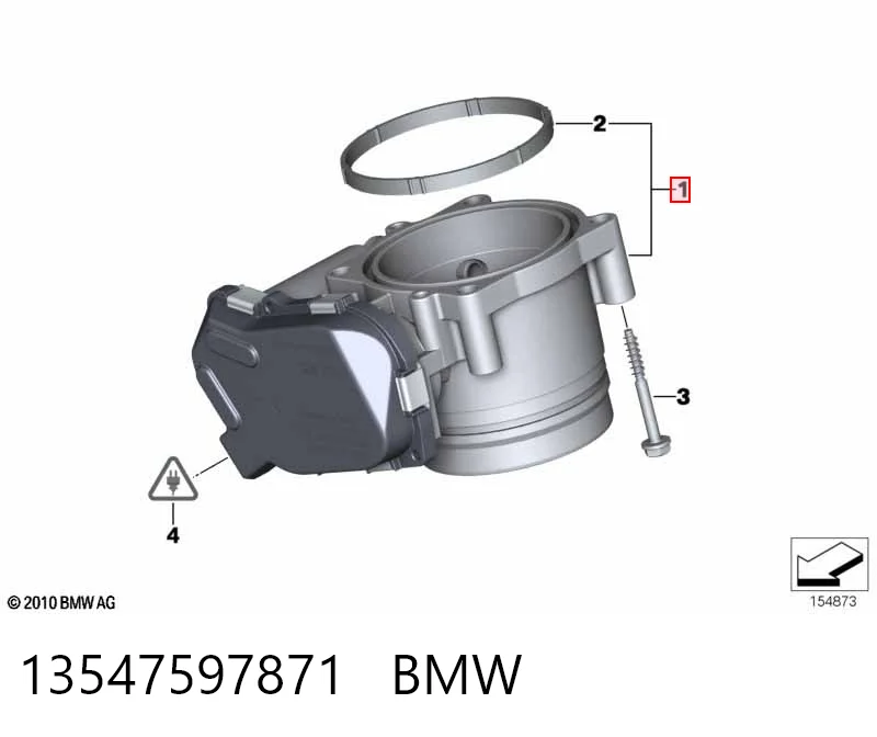 13547597871 BMW Przepustnica, komplet