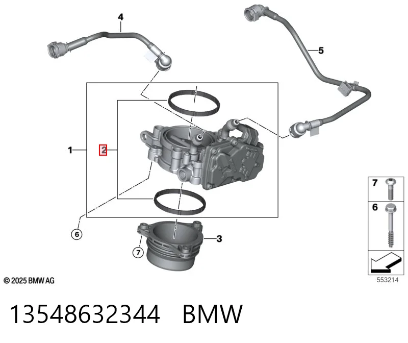13548632344 BMW Uszczelka adaptera filtra oleju