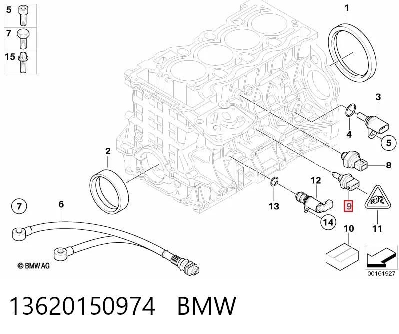 13620150974 BMW Czujnik temperatury płynu chłodzącego