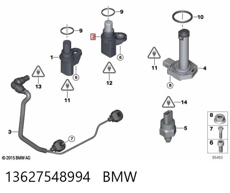 13627548994 BMW Czujnik położenia wału korbowego