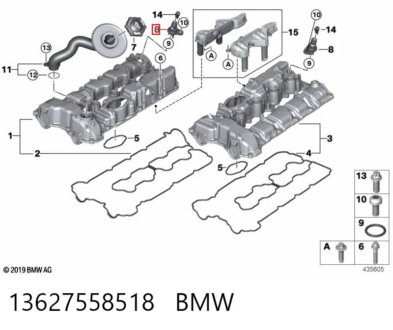 13627558518 BMW Czujnik położenia wałka rozrządu