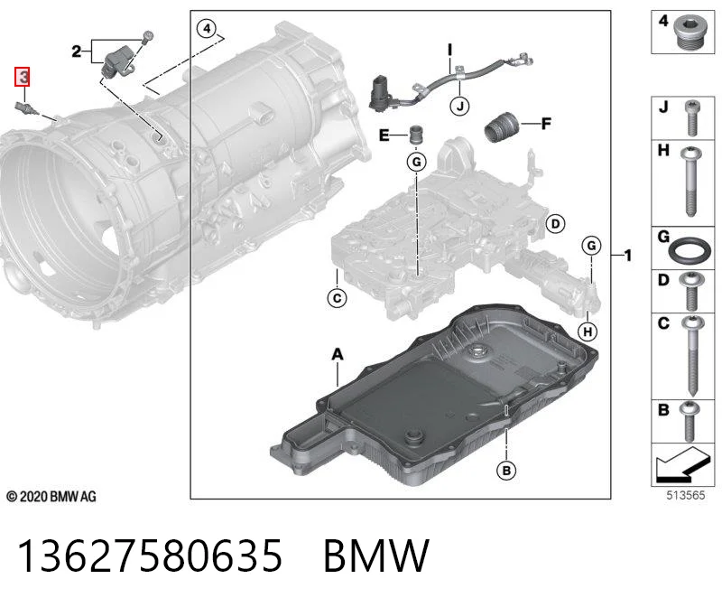 13627580635 BMW Czujnik temperatury płynu chłodzącego (włączenia wentylatora chłodnicy)