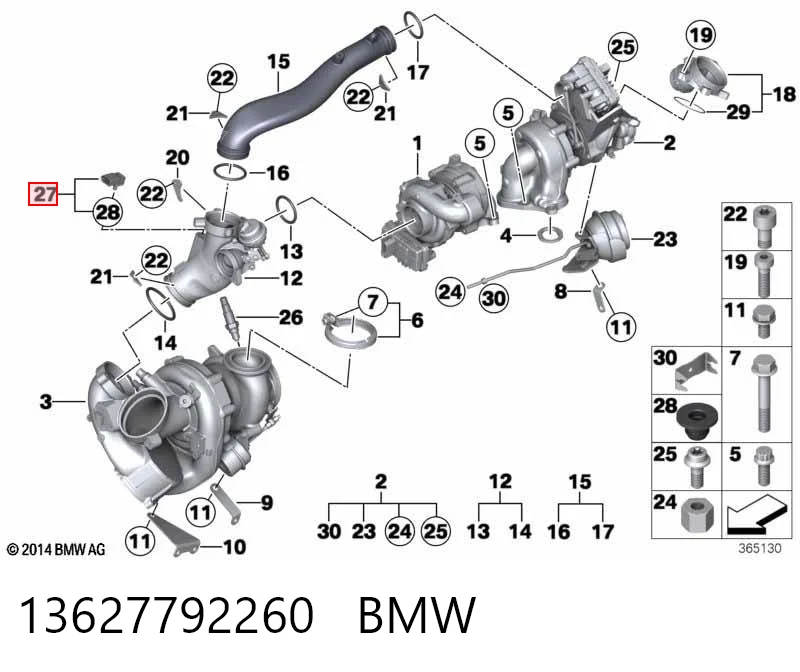 13627792260 BMW Czujnik ciśnienia w kolektorze ssącym, MAP
