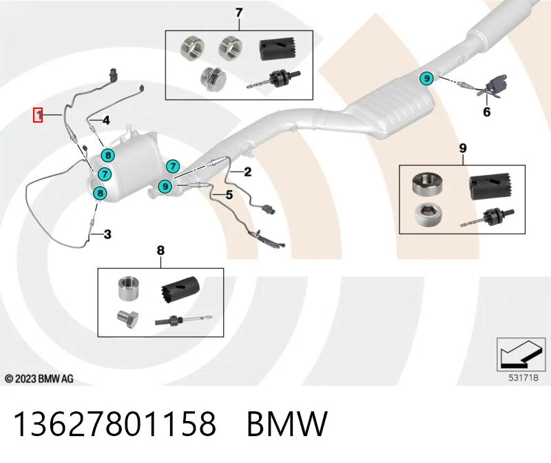 13627801158 BMW Sonda lambda czujnik tlenu przed katalizatorem