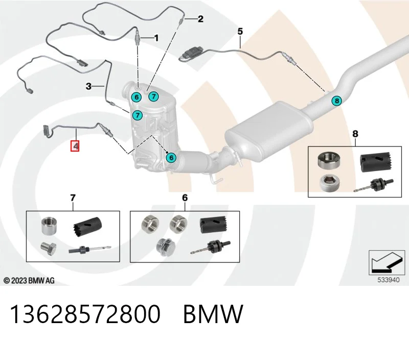 13628572800 BMW Sonda lambda czujnik tlenu przed katalizatorem