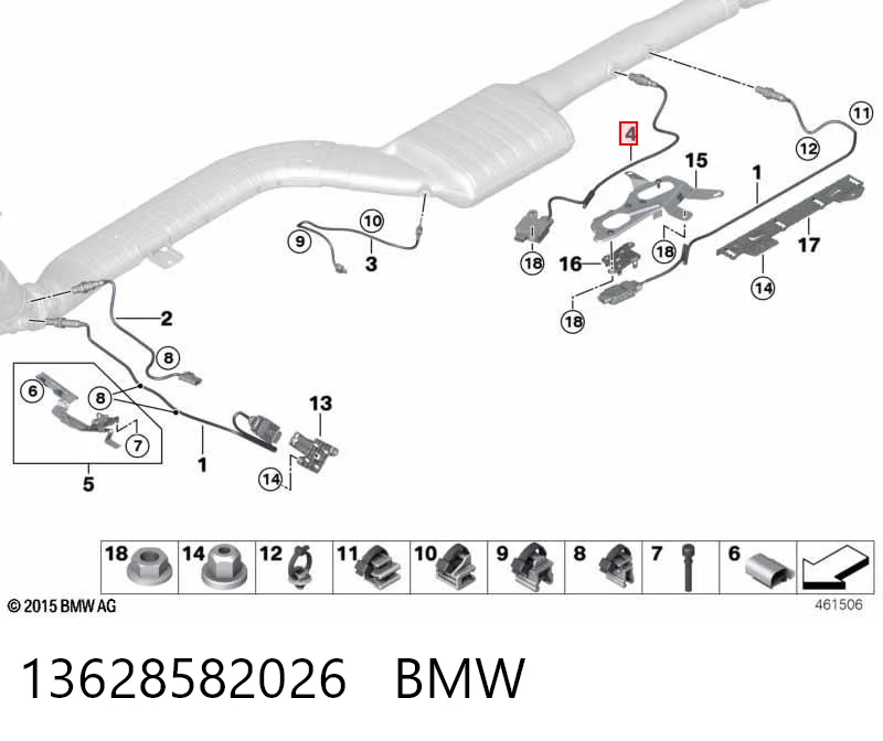 13628582026 BMW Czujnik tlenków azotu NOX