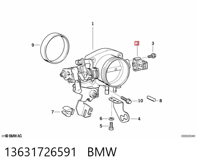 13631726591 BMW Czujnik położenia przepustnicy (potencjometr)
