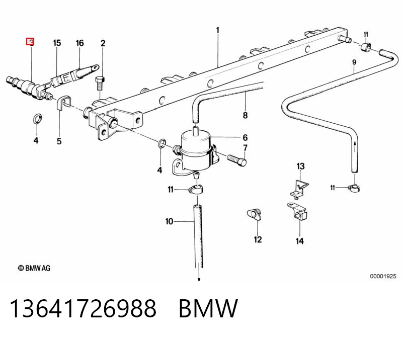 13641726988 BMW Wtryskiwacz paliwa