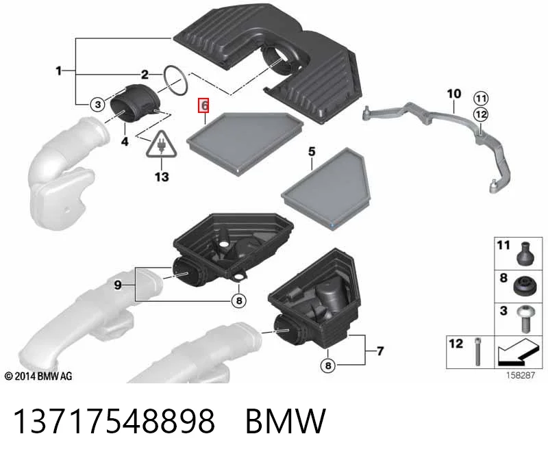 13717548898 BMW Filtr powietrza