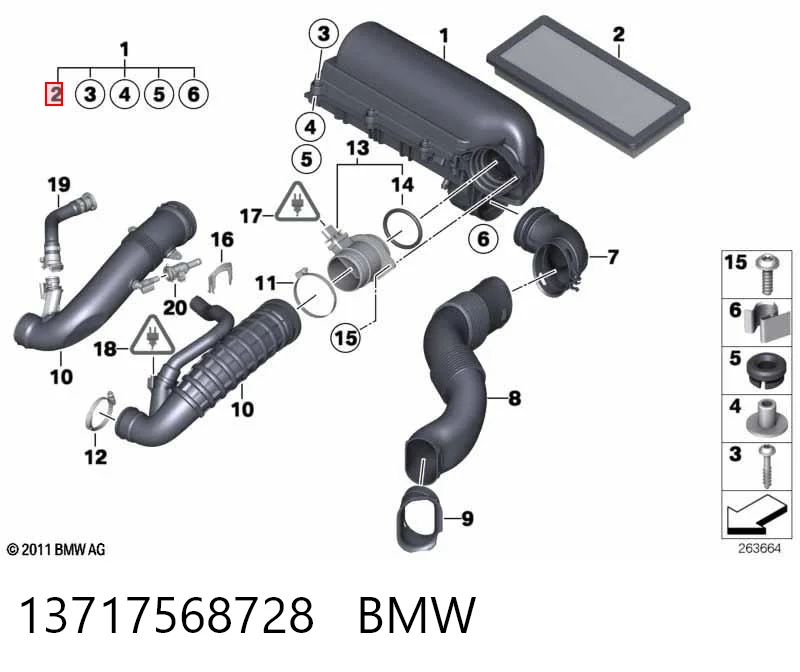 13717568728 BMW Filtr powietrza