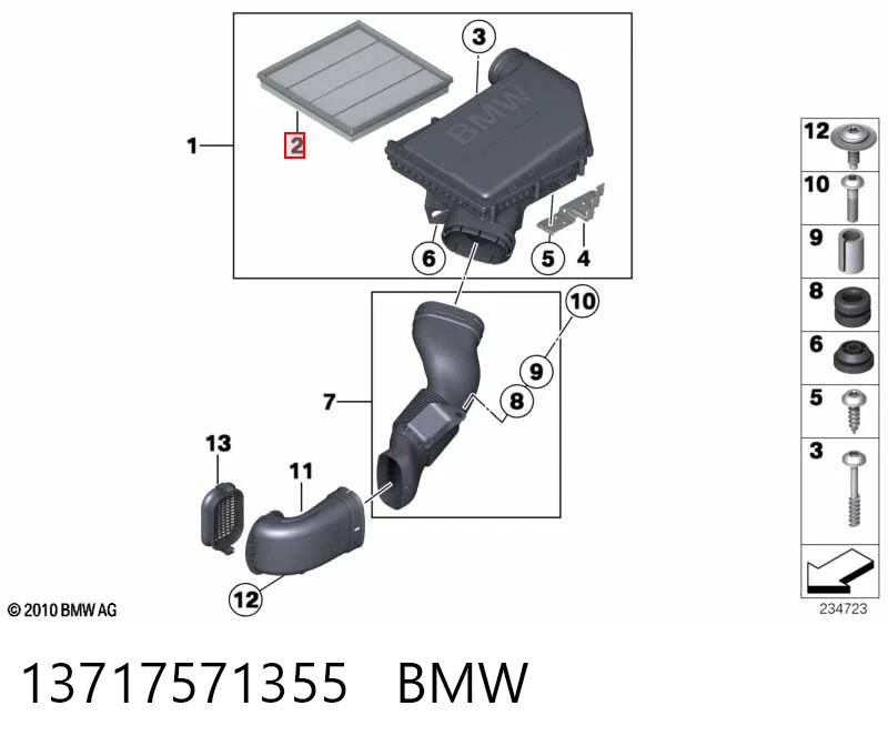 13717571355 BMW Filtr powietrza