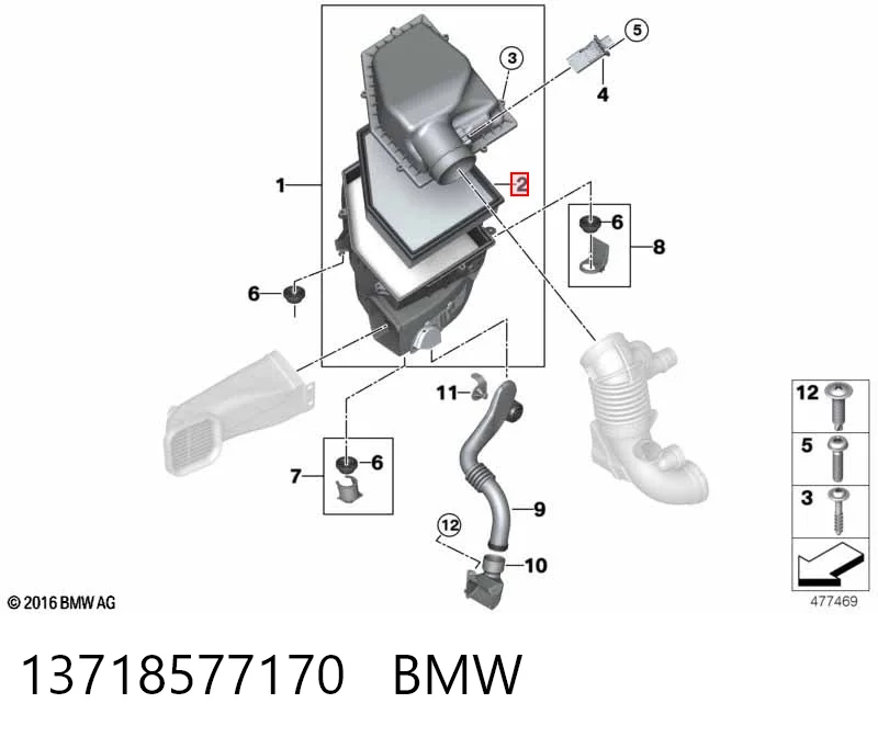 13718577170 BMW Filtr powietrza