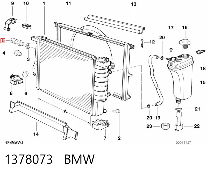 1378073 BMW Czujnik temperatury płynu chłodzącego (włączenia wentylatora chłodnicy)