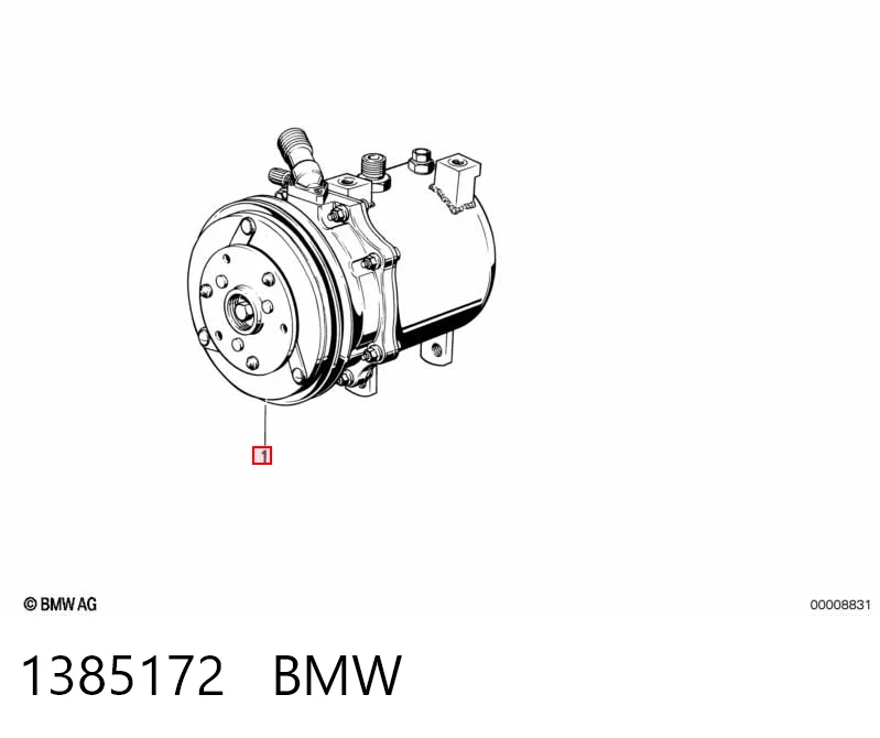 1385172 BMW Sprężarka klimatyzacji