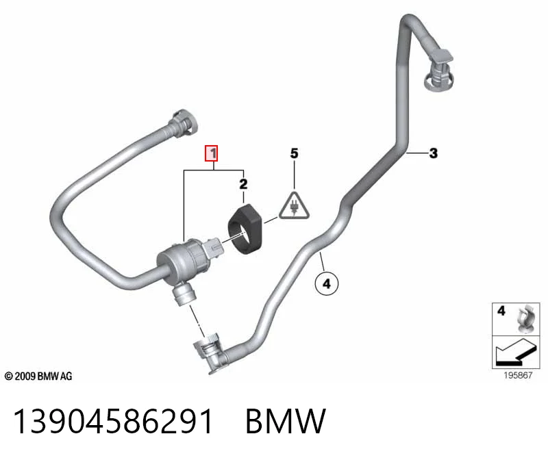 13904586291 BMW Zawór odpowietrzający zbiornika paliwa