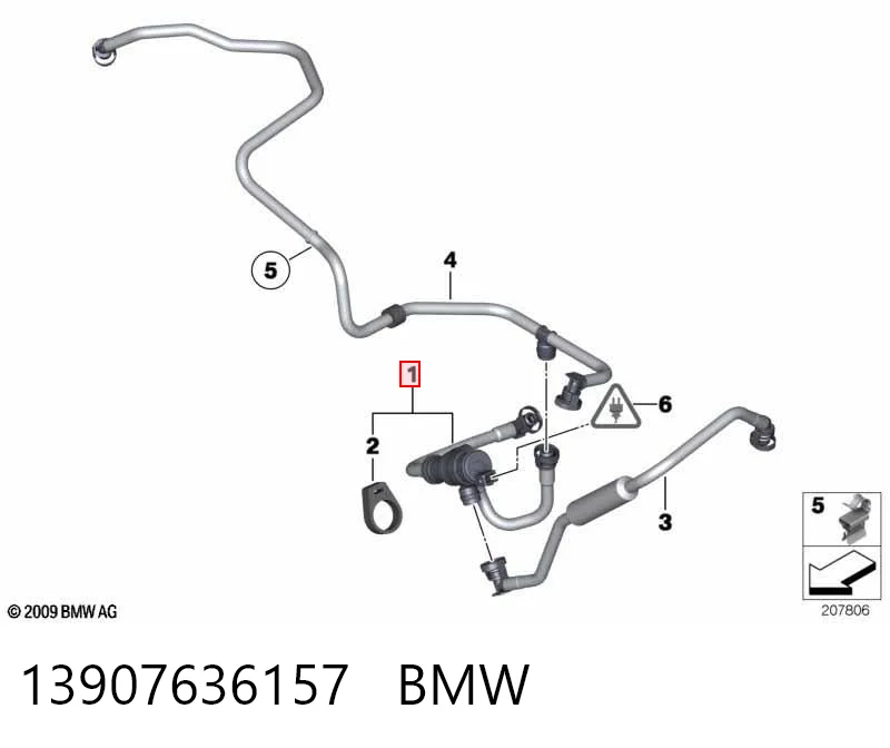 13907636157 BMW Zawór odpowietrzający zbiornika paliwa