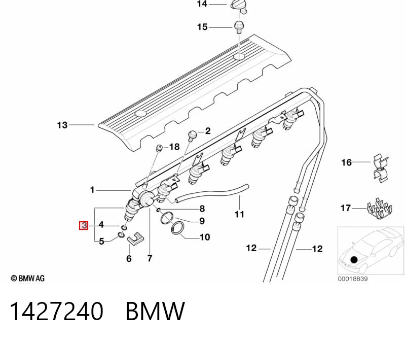 1427240 BMW Wtryskiwacz paliwa