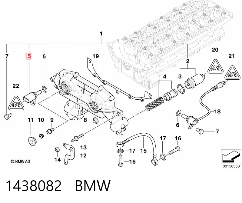 1438082 BMW Czujnik położenia wałka rozrządu
