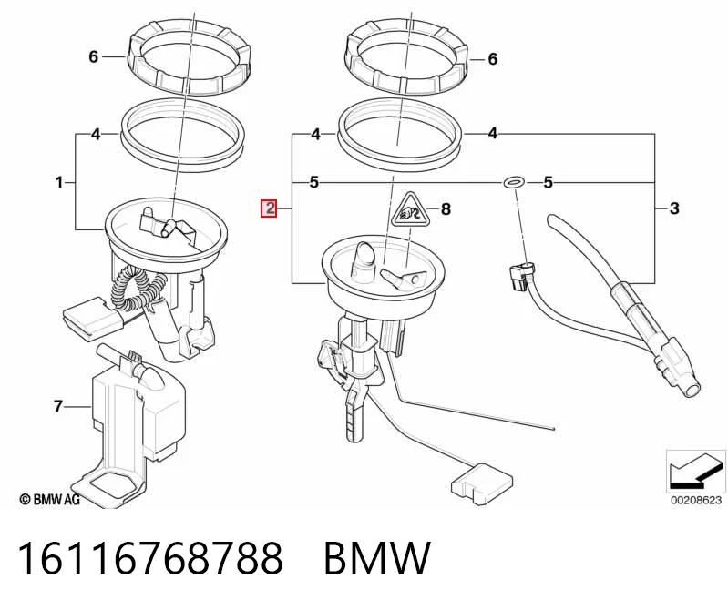 Czujnik poziomu paliwa w zbiorniku do BMW 3  E46