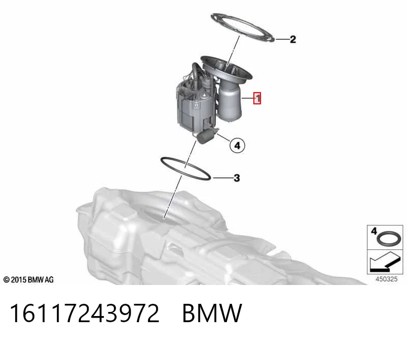  Moduł pompy paliwowej z czujnikiem poziomu paliwa BMW 3 