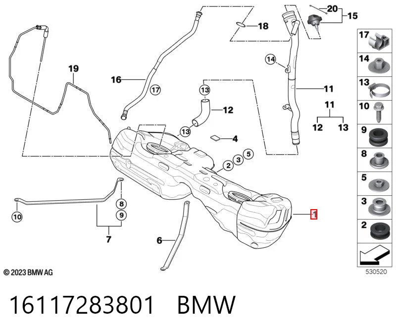 Zbiornik paliwa do BMW 1  E81