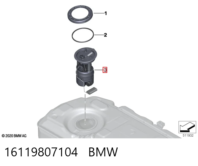 Moduł pompy paliwowej z czujnikiem poziomu paliwa Mini COUNTRYMAN hatchback (R60) (2010 - 2016) cena, od 220,93 USD