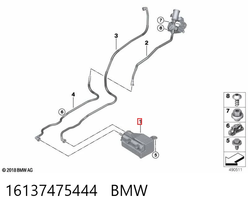 POCHŁANIACZ PAR PALIWA do BMW X7  G07