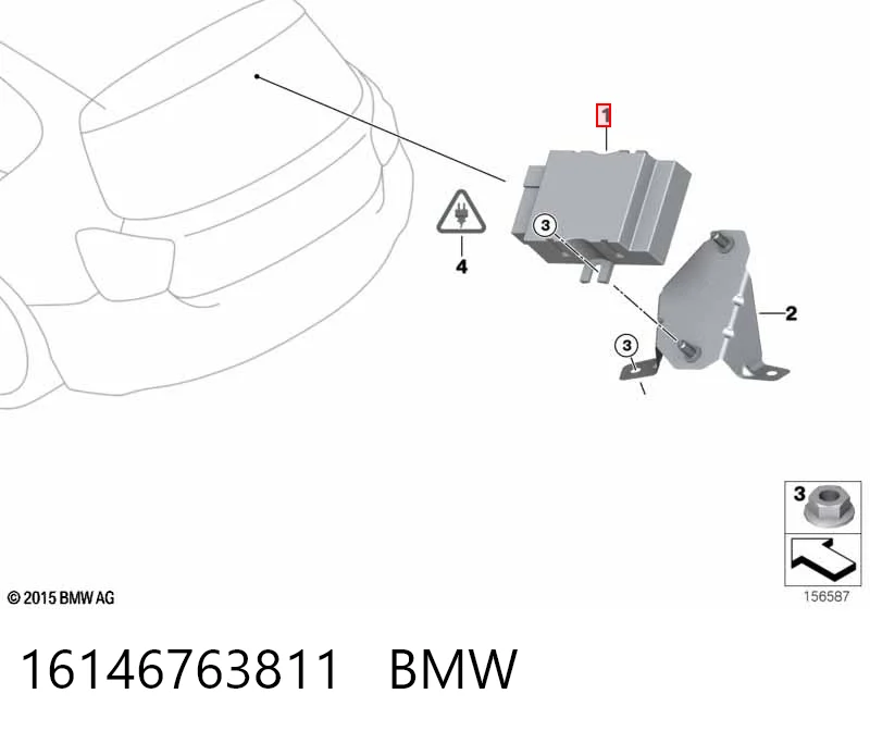 16146763811 BMW Sterownik pompy paliwa