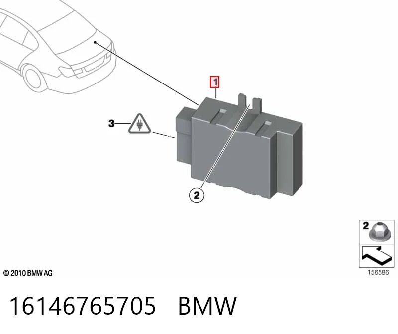 16146765705 BMW Sterownik pompy paliwa