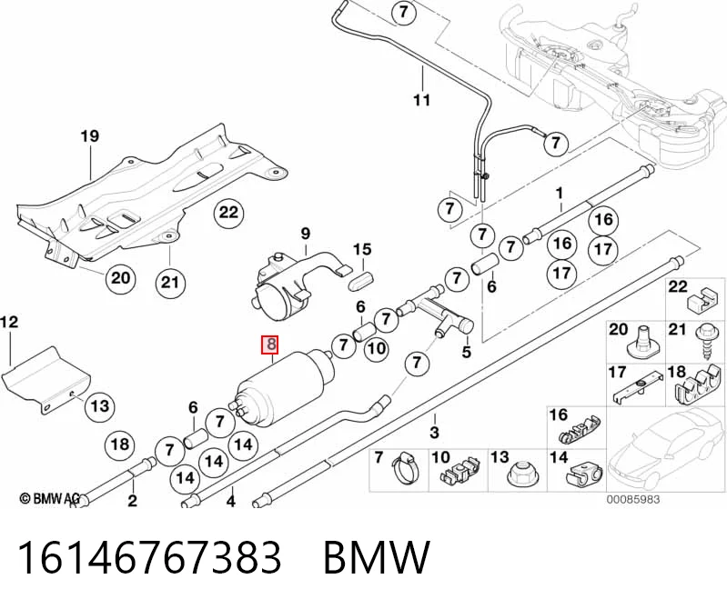 16146767383 BMW Pompa paliwa główna