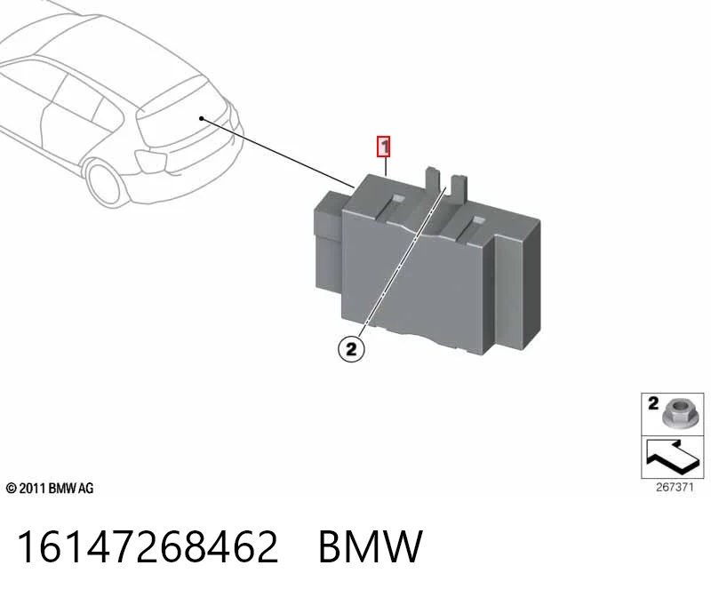 16147268462 BMW Sterownik pompy paliwa