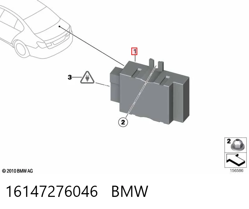 16147276046 BMW Sterownik pompy paliwa