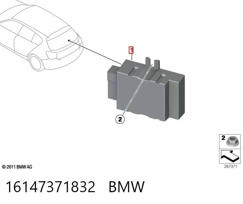 16147371832 BMW Sterownik pompy paliwa