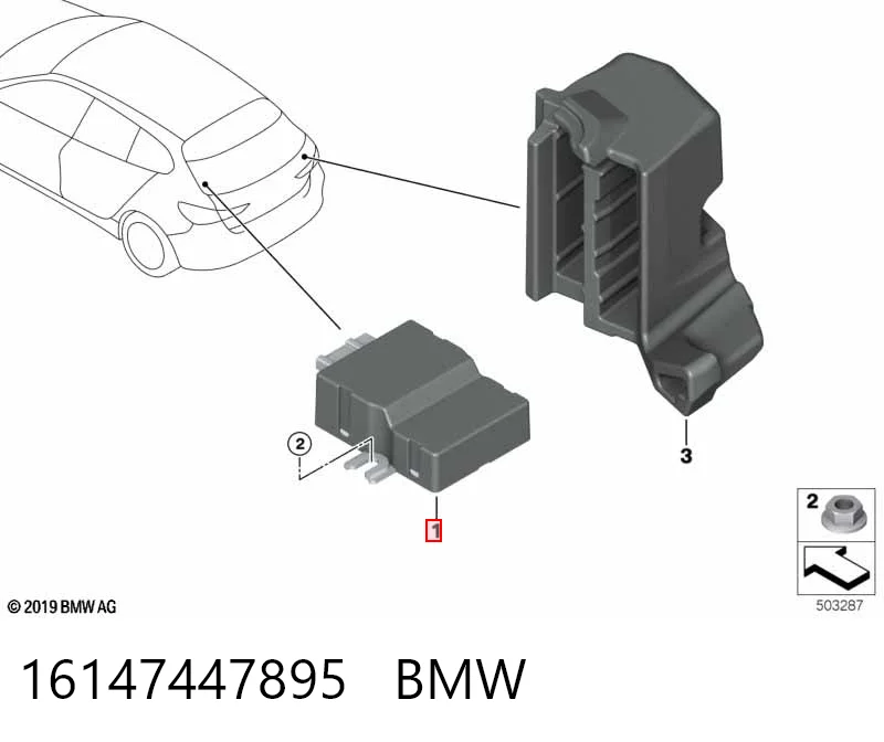 16147447895 BMW Sterownik pompy paliwa
