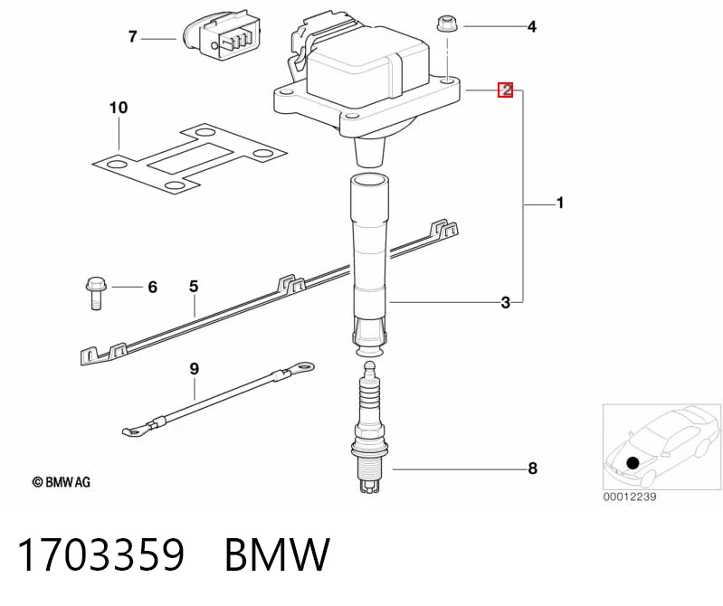 1703359 BMW Cewka zapłonowa