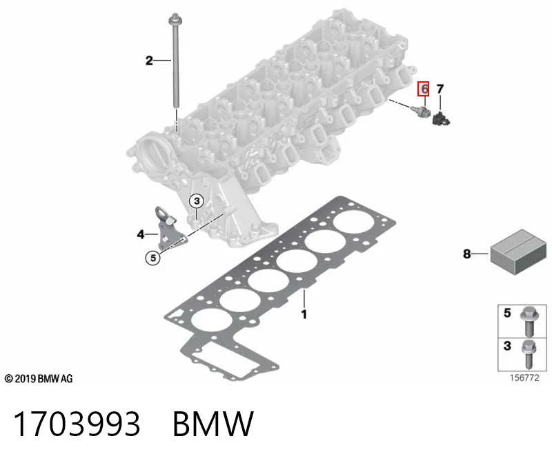 1703993 BMW Czujnik temperatury płynu chłodzącego