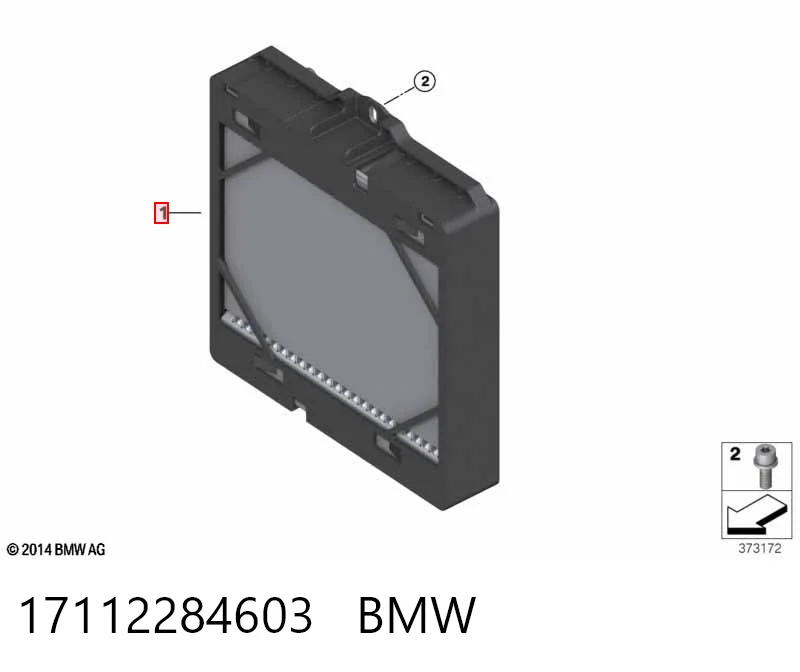 17112284603 BMW Chłodnica silnika lewa