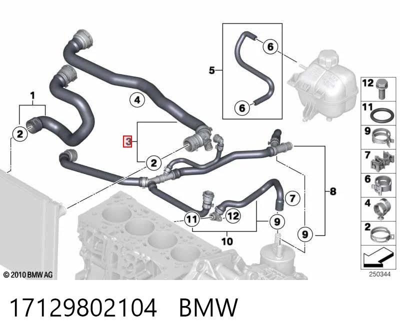 Przewód (króciec) chłodnicy górny Mini COUNTRYMAN hatchback (R60) (2010 - 2016) cena, od 54,74 USD