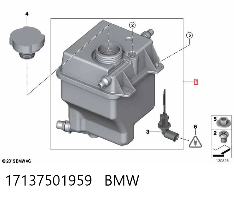 17137501959 BMW Zbiorniczek wyrównawczy układu chłodzenia