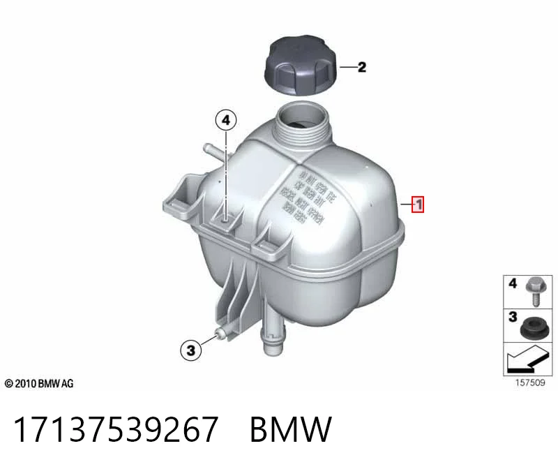 17137539267 BMW Zbiorniczek wyrównawczy układu chłodzenia