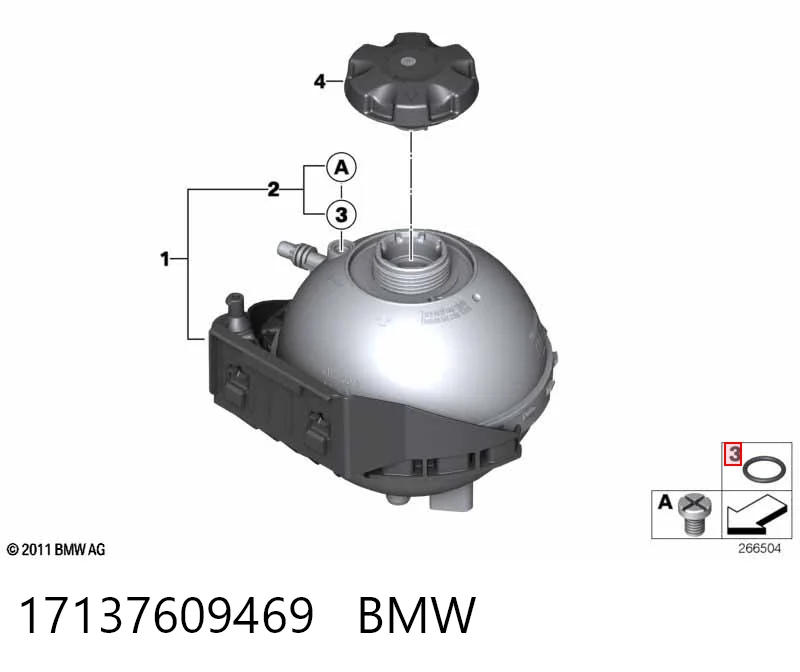 17137609469 BMW Zbiorniczek wyrównawczy układu chłodzenia