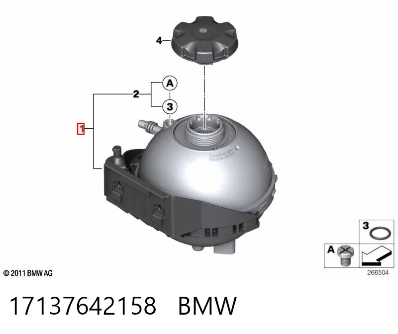17137642158 BMW Zbiorniczek wyrównawczy układu chłodzenia