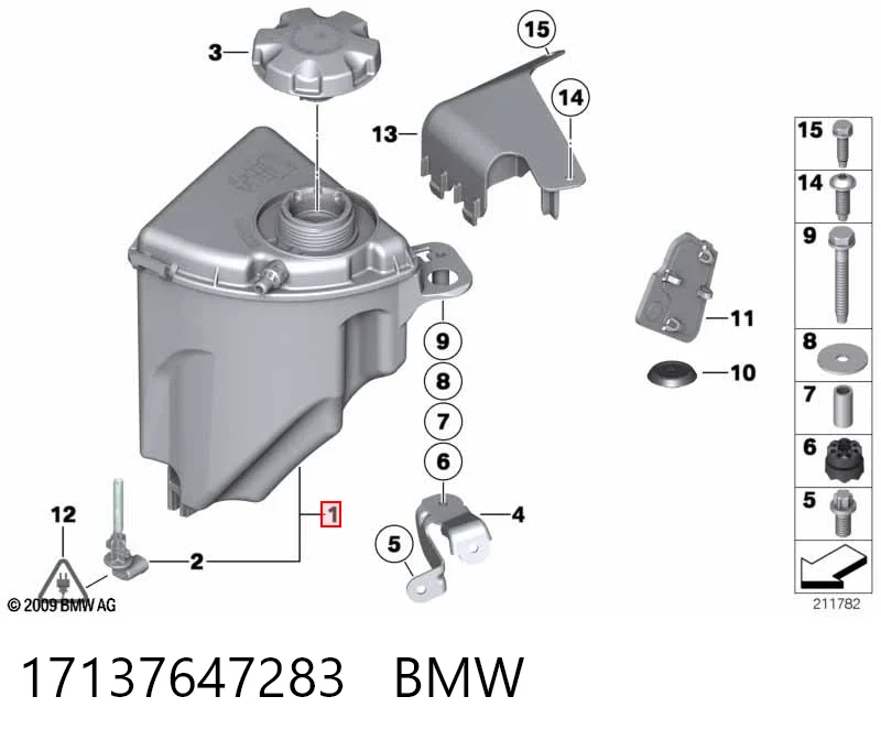 17137647283 BMW Zbiorniczek wyrównawczy układu chłodzenia