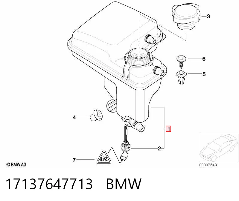 17137647713 BMW Zbiorniczek wyrównawczy układu chłodzenia