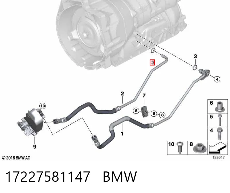 17227581147 BMW Uszczelka korka wlewu oleju