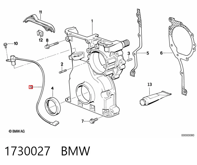 1730027 BMW Czujnik położenia wału korbowego