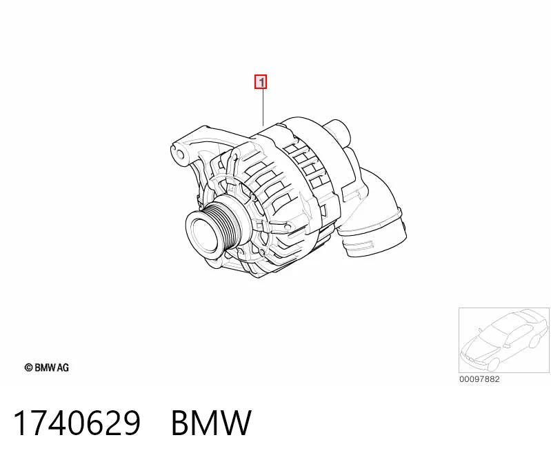 1740629 BMW Alternator