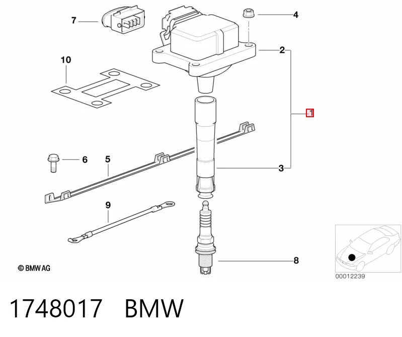 1748017 BMW Cewka zapłonowa